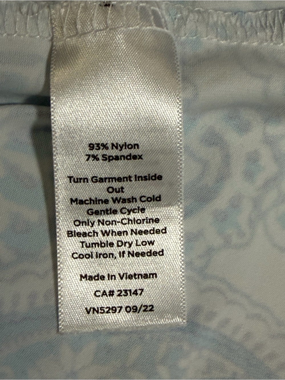 Talbots Teal and Navy Paisley Top - Picture 11 of 11